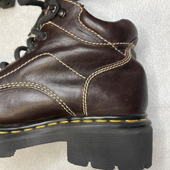 Vtg Dr. Martens 9271 Made in England Brown Leather Boots MIE UK 7 Near MINT main image 16